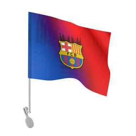 Флаг для автомобиля с принтом FC Barcelona color sport , 100% полиэстер | Размер: 30*21 см | football | soccer | барселона