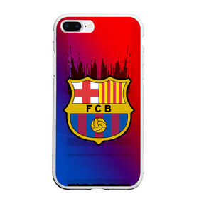 Чехол для iPhone 7Plus/8 Plus матовый с принтом FC Barcelona color sport , Силикон | Область печати: задняя сторона чехла, без боковых панелей | football | soccer | барселона