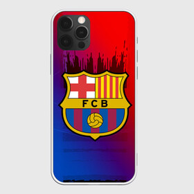 Чехол для iPhone 12 Pro Max с принтом FC Barcelona color sport , Силикон |  | Тематика изображения на принте: football | soccer | барселона