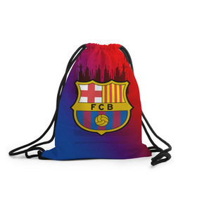 Рюкзак-мешок 3D с принтом FC Barcelona color sport , 100% полиэстер | плотность ткани — 200 г/м2, размер — 35 х 45 см; лямки — толстые шнурки, застежка на шнуровке, без карманов и подкладки | Тематика изображения на принте: football | soccer | барселона