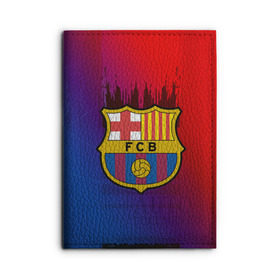Обложка для автодокументов с принтом FC Barcelona color sport , натуральная кожа |  размер 19,9*13 см; внутри 4 больших “конверта” для документов и один маленький отдел — туда идеально встанут права | football | soccer | барселона