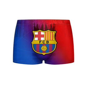 Мужские трусы 3D с принтом FC Barcelona color sport , 50% хлопок, 50% полиэстер | классическая посадка, на поясе мягкая тканевая резинка | Тематика изображения на принте: football | soccer | барселона