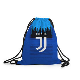 Рюкзак-мешок 3D с принтом FC Juventus color abstract , 100% полиэстер | плотность ткани — 200 г/м2, размер — 35 х 45 см; лямки — толстые шнурки, застежка на шнуровке, без карманов и подкладки | 
