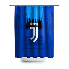 Штора 3D для ванной с принтом FC Juventus color abstract , 100% полиэстер | плотность материала — 100 г/м2. Стандартный размер — 146 см х 180 см. По верхнему краю — пластиковые люверсы для креплений. В комплекте 10 пластиковых колец | 