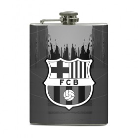 Фляга с принтом FC Barcelona abstract color , металлический корпус | емкость 0,22 л, размер 125 х 94 мм. Виниловая наклейка запечатывается полностью | 