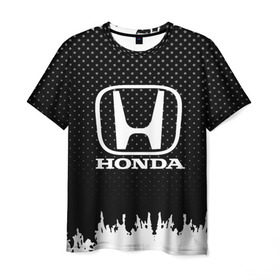 Мужская футболка 3D с принтом Honda , 100% полиэфир | прямой крой, круглый вырез горловины, длина до линии бедер | auto | automobile | car | honda | machine | motor | motor car | sport car | автомашина | бренд | легковой автомобиль | марка | спортивный автомобиль | тачка
