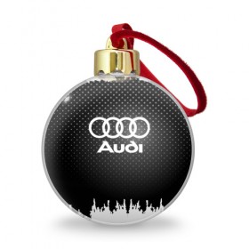 Ёлочный шар с принтом Audi , Пластик | Диаметр: 77 мм | Тематика изображения на принте: 