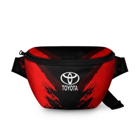 Поясная сумка 3D с принтом TOYOTA SPORT COLLECTION , 100% полиэстер | плотная ткань, ремень с регулируемой длиной, внутри несколько карманов для мелочей, основное отделение и карман с обратной стороны сумки застегиваются на молнию | auto | automobile | car | machine | motor | motor car | sport car | toyota | автомашина | бренд | легковой автомобиль | марка | спортивный автомобиль | тачка