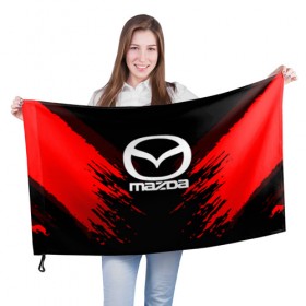 Флаг 3D с принтом MAZDA SPORT COLLECTION , 100% полиэстер | плотность ткани — 95 г/м2, размер — 67 х 109 см. Принт наносится с одной стороны | auto | automobile | car | machine | mazda | motor | motor car | sport car | автомашина | бренд | легковой автомобиль | мазда | марка | спортивный автомобиль | тачка