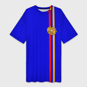 Платье-футболка 3D с принтом Армения, лента с гербом ,  |  | armenia | арменин | армения | армяне | армянин | армянка | армянский | ереван | кавказ | кавказец | республика | северный