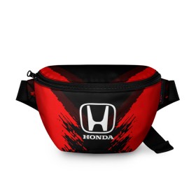 Поясная сумка 3D с принтом HONDA SPORT COLLECTION , 100% полиэстер | плотная ткань, ремень с регулируемой длиной, внутри несколько карманов для мелочей, основное отделение и карман с обратной стороны сумки застегиваются на молнию | auto | automobile | car | honda | machine | motor | motor car | sport car | автомашина | бренд | легковой автомобиль | марка | спортивный автомобиль | тачка | хонда