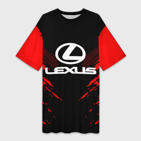 Платье-футболка 3D с принтом LEXUS SPORT COLLECTION ,  |  | auto | automobile | car | lexus | machine | motor | motor car | sport car | автомашина | бренд | легковой автомобиль | марка | спортивный автомобиль | тачка