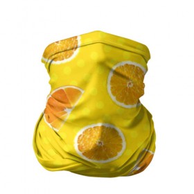 Бандана-труба 3D с принтом Апельсиновое настроение , 100% полиэстер, ткань с особыми свойствами — Activecool | плотность 150‒180 г/м2; хорошо тянется, но сохраняет форму | Тематика изображения на принте: апельсин