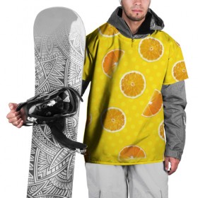 Накидка на куртку 3D с принтом Апельсиновое настроение , 100% полиэстер |  | Тематика изображения на принте: апельсин