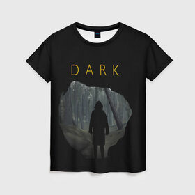 Женская футболка 3D с принтом dark_3 , 100% полиэфир ( синтетическое хлопкоподобное полотно) | прямой крой, круглый вырез горловины, длина до линии бедер | dark | netflix | тьма