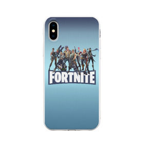 Чехол для Apple iPhone X силиконовый матовый с принтом Fortnite_9 , Силикон | Печать на задней стороне чехла, без боковой панели | battle royale | epic games | fortnite | pvp | survival | tps | unreal | выживание | кооператив | королевская битва | песочница | фортнайт | шутер