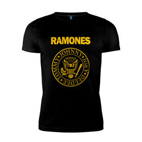 Мужская футболка премиум с принтом Ramones , 92% хлопок, 8% лайкра | приталенный силуэт, круглый вырез ворота, длина до линии бедра, короткий рукав | punk | punkrock | панк