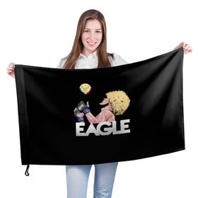 Флаг 3D с принтом Хабиб Нурмагомедов , 100% полиэстер | плотность ткани — 95 г/м2, размер — 67 х 109 см. Принт наносится с одной стороны | 05 | aka | eagle | khabib | mma | nurmagamedov | ufc | аварец | дагестан | мма | регион | самбо