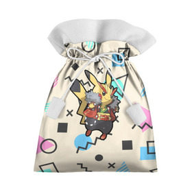 Подарочный 3D мешок с принтом Pikachu , 100% полиэстер | Размер: 29*39 см | pokemon | комедия | музыка | мультфильм | мюзикл | покемон | приключения | сказка | фэнтези