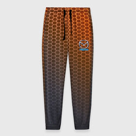 Мужские брюки 3D с принтом MAZDA carbon uniform 2018 , 100% полиэстер | манжеты по низу, эластичный пояс регулируется шнурком, по бокам два кармана без застежек, внутренняя часть кармана из мелкой сетки | Тематика изображения на принте: 