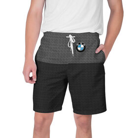 Мужские шорты 3D с принтом BMW SPORT ,  полиэстер 100% | прямой крой, два кармана без застежек по бокам. Мягкая трикотажная резинка на поясе, внутри которой широкие завязки. Длина чуть выше колен | Тематика изображения на принте: 
