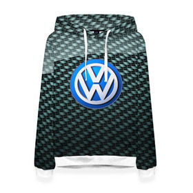 Женская толстовка 3D с принтом Volkswagen SPORT , 100% полиэстер  | двухслойный капюшон со шнурком для регулировки, мягкие манжеты на рукавах и по низу толстовки, спереди карман-кенгуру с мягким внутренним слоем. | 