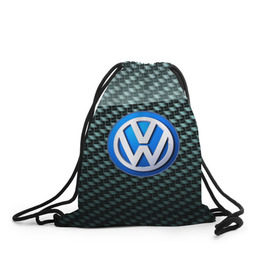 Рюкзак-мешок 3D с принтом Volkswagen SPORT , 100% полиэстер | плотность ткани — 200 г/м2, размер — 35 х 45 см; лямки — толстые шнурки, застежка на шнуровке, без карманов и подкладки | Тематика изображения на принте: 