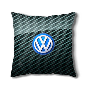 Подушка 3D с принтом Volkswagen SPORT , наволочка – 100% полиэстер, наполнитель – холлофайбер (легкий наполнитель, не вызывает аллергию). | состоит из подушки и наволочки. Наволочка на молнии, легко снимается для стирки | 