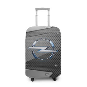 Чехол для чемодана 3D с принтом Opel metalic 2018 , 86% полиэфир, 14% спандекс | двустороннее нанесение принта, прорези для ручек и колес | 