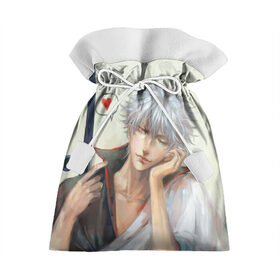 Подарочный 3D мешок с принтом Sakata Gintoki , 100% полиэстер | Размер: 29*39 см | Тематика изображения на принте: anime | gintama | kagura | sakata gintoki | аниме | гинтама