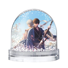 Снежный шар с принтом Gintama , Пластик | Изображение внутри шара печатается на глянцевой фотобумаге с двух сторон | anime | gintama | kagura | sakata gintoki | аниме | гинтама