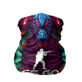 Бандана-труба 3D с принтом CS GO hyper beast collection , 100% полиэстер, ткань с особыми свойствами — Activecool | плотность 150‒180 г/м2; хорошо тянется, но сохраняет форму | скоростной зверь