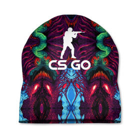 Шапка 3D с принтом CS GO hyper beast collection , 100% полиэстер | универсальный размер, печать по всей поверхности изделия | скоростной зверь