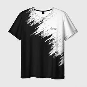 Мужская футболка 3D с принтом JEEP , 100% полиэфир | прямой крой, круглый вырез горловины, длина до линии бедер | auto | car | jeep | race | авто | гонки | джип | краска | краски | марка | машина