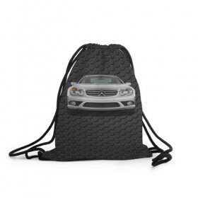 Рюкзак-мешок 3D с принтом Mercedes AMG , 100% полиэстер | плотность ткани — 200 г/м2, размер — 35 х 45 см; лямки — толстые шнурки, застежка на шнуровке, без карманов и подкладки | 