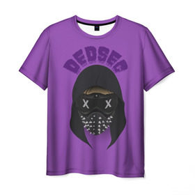 Мужская футболка 3D с принтом Watch Dogs DedSec , 100% полиэфир | прямой крой, круглый вырез горловины, длина до линии бедер | Тематика изображения на принте: 