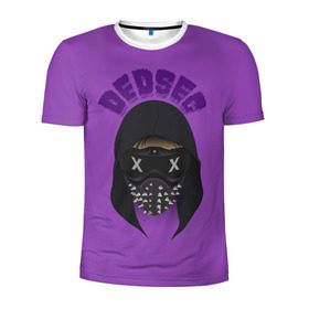 Мужская футболка 3D спортивная с принтом Watch Dogs DedSec , 100% полиэстер с улучшенными характеристиками | приталенный силуэт, круглая горловина, широкие плечи, сужается к линии бедра | Тематика изображения на принте: 