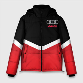 Мужская зимняя куртка 3D с принтом Audi Black & Red , верх — 100% полиэстер; подкладка — 100% полиэстер; утеплитель — 100% полиэстер | длина ниже бедра, свободный силуэт Оверсайз. Есть воротник-стойка, отстегивающийся капюшон и ветрозащитная планка. 

Боковые карманы с листочкой на кнопках и внутренний карман на молнии. | audi | ауди | кольца | красный | машина | черный