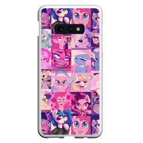 Чехол для Samsung S10E с принтом My Little Pony Ahegao , Силикон | Область печати: задняя сторона чехла, без боковых панелей | Тематика изображения на принте: 