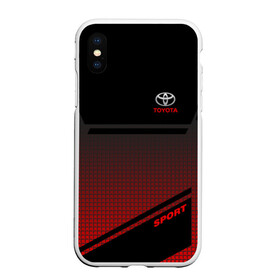 Чехол для iPhone XS Max матовый с принтом TOYOTA SPORT , Силикон | Область печати: задняя сторона чехла, без боковых панелей | auto | toyota | авто | автомобиль | автомобильные | бренд | марка | машины | тойота