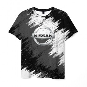 Мужская футболка 3D с принтом Nissan , 100% полиэфир | прямой крой, круглый вырез горловины, длина до линии бедер | motor | nissan | авто | лого | машина | ниссан | тачка