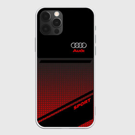 Чехол для iPhone 12 Pro Max с принтом AUDI SPORT , Силикон |  | audi | auto | авто | автомобиль | автомобильные | ауди | бренд | марка | машины | спорт