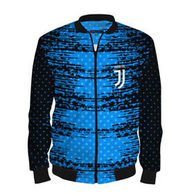 Мужской бомбер 3D с принтом Juventus sport uniform , 100% полиэстер | застегивается на молнию, по бокам два кармана без застежек, по низу бомбера и на воротнике - эластичная резинка | Тематика изображения на принте: 