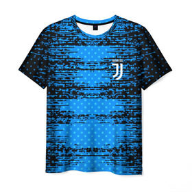 Мужская футболка 3D с принтом Juventus sport uniform , 100% полиэфир | прямой крой, круглый вырез горловины, длина до линии бедер | 