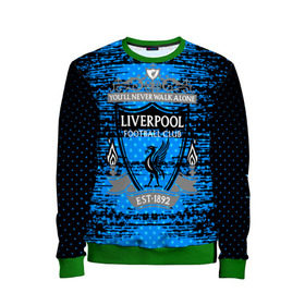 Детский свитшот 3D с принтом Liverpool sport uniform , 100% полиэстер | свободная посадка, прямой крой, мягкая тканевая резинка на рукавах и понизу свитшота | football | soccer | ливерпуль