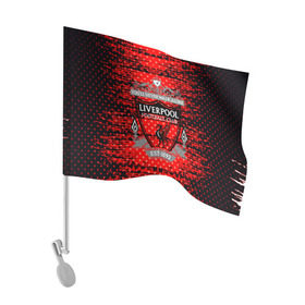 Флаг для автомобиля с принтом Liverpool sport uniform , 100% полиэстер | Размер: 30*21 см | football | soccer | ливерпуль