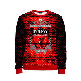 Детский свитшот 3D с принтом Liverpool sport uniform , 100% полиэстер | свободная посадка, прямой крой, мягкая тканевая резинка на рукавах и понизу свитшота | football | soccer | ливерпуль