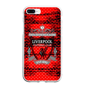 Чехол для iPhone 7Plus/8 Plus матовый с принтом Liverpool sport uniform , Силикон | Область печати: задняя сторона чехла, без боковых панелей | football | soccer | ливерпуль