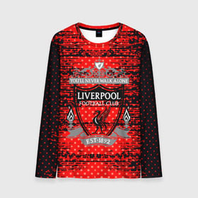 Мужской лонгслив 3D с принтом Liverpool sport uniform , 100% полиэстер | длинные рукава, круглый вырез горловины, полуприлегающий силуэт | Тематика изображения на принте: football | soccer | ливерпуль