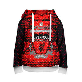 Детская толстовка 3D с принтом Liverpool sport uniform , 100% полиэстер | двухслойный капюшон со шнурком для регулировки, мягкие манжеты на рукавах и по низу толстовки, спереди карман-кенгуру с мягким внутренним слоем | football | soccer | ливерпуль